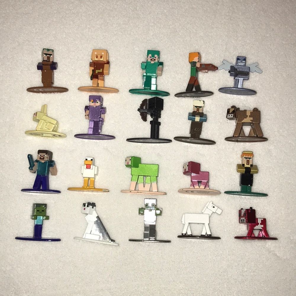 Jada Toys Die-Cast Minecraft Mini Figures (Metal)